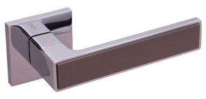 Ручка дверная GAVROCHE ZN 25 NIKEL CP BN (хром/глянцевый чëрный)